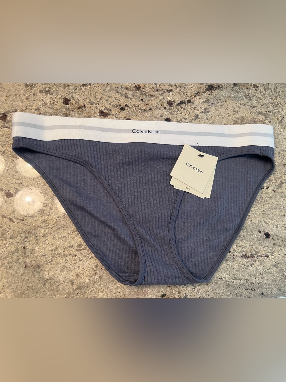 Calvin Klein Bikini Briefs with White Waistband